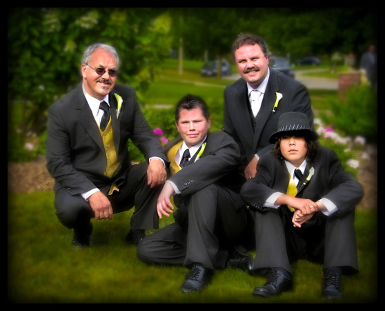 men of the wedding party