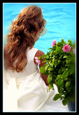 flowergirl taking a break